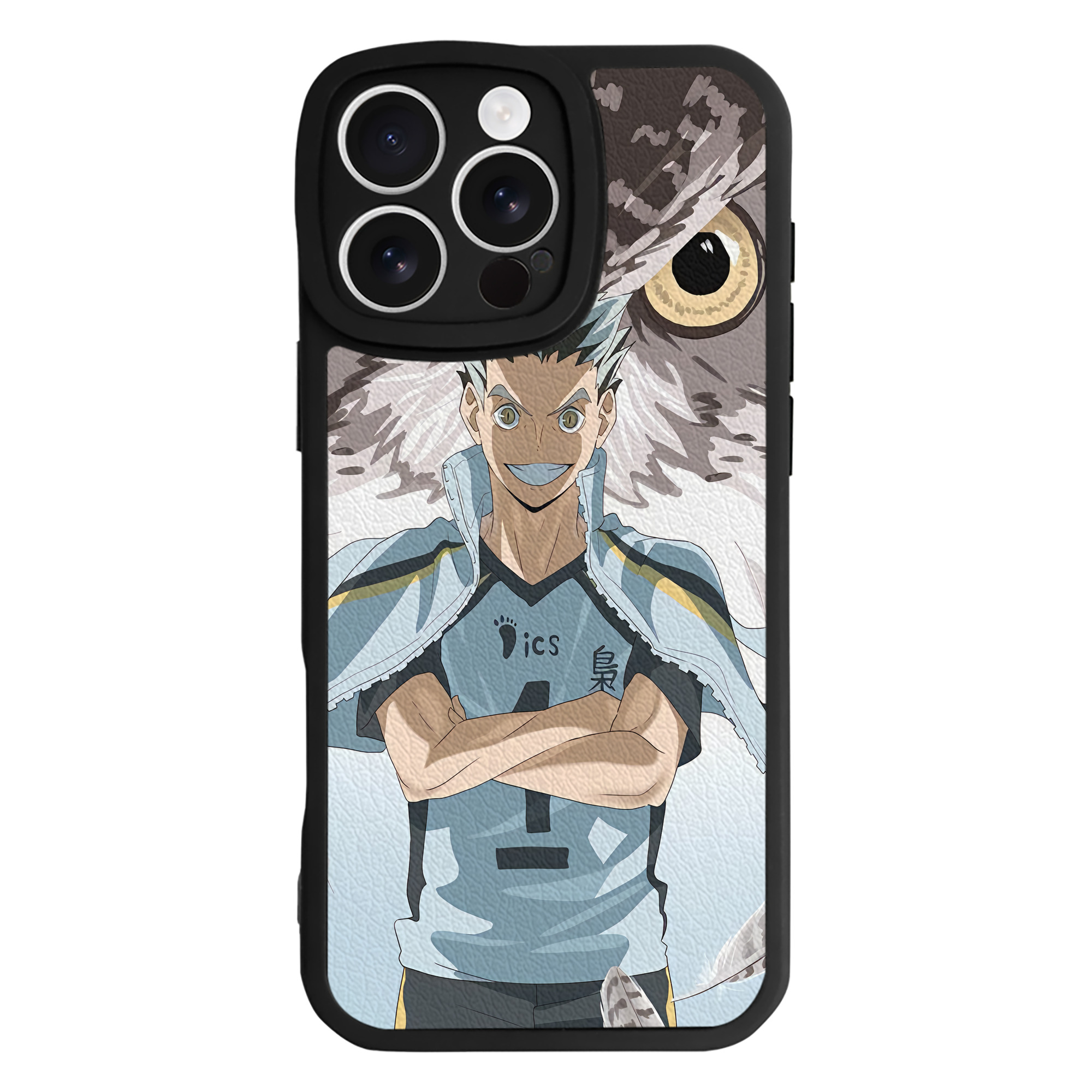 （画像用） ハイキュー!! Haikyu!! 【iPhone 16シリーズ対応】シリコンスマホケース（レザー調） 材質：シリコン